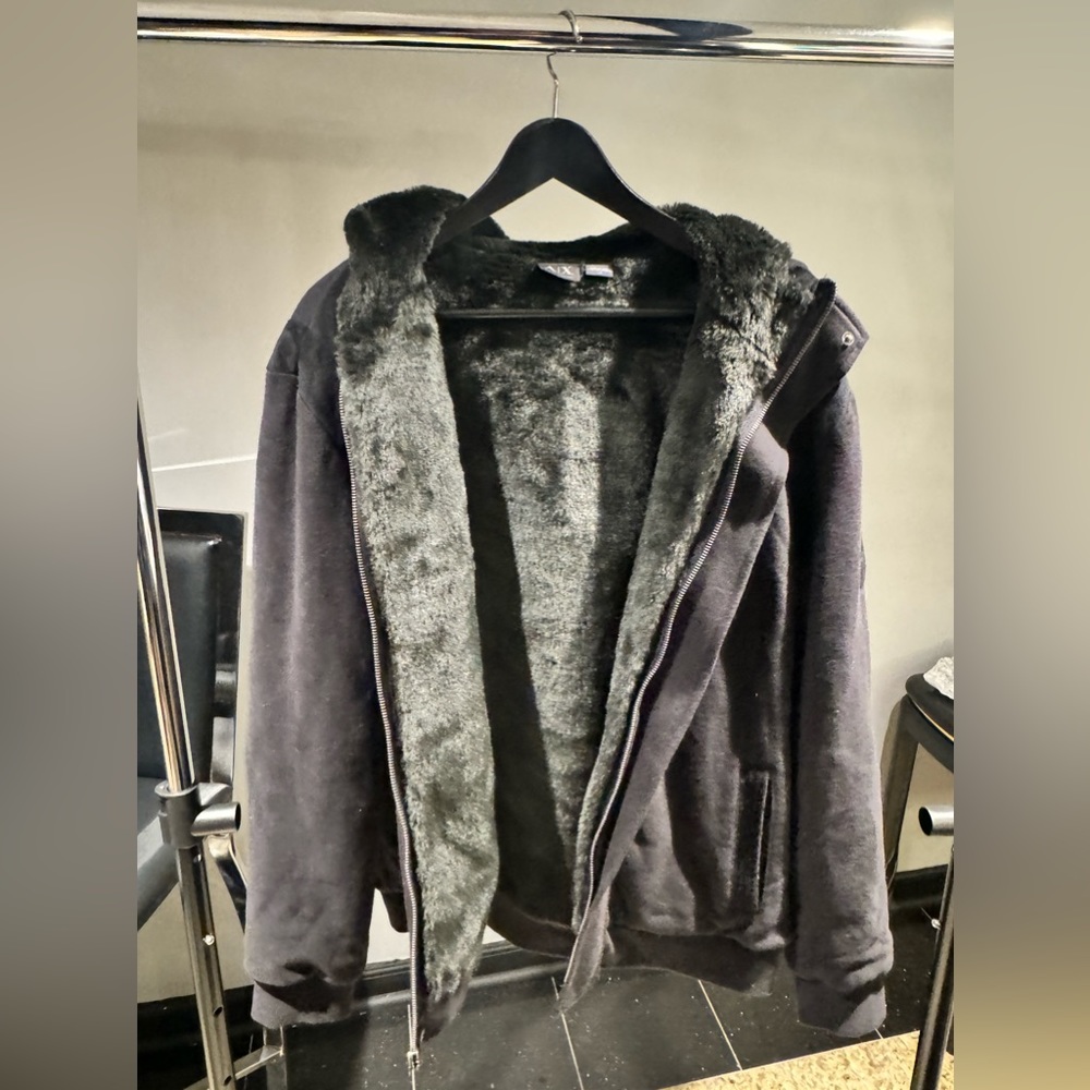 Armani exchange fir lines coat